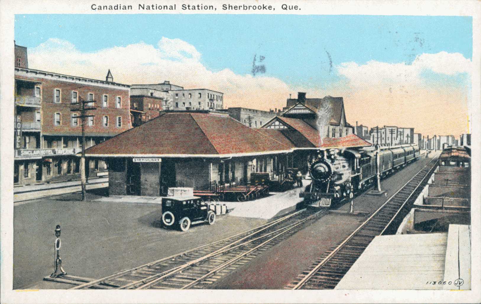 « Station du Canadien National, Sherbrooke, Que. », Fonds Fonds Laurette Cotnoir-Capponi, BAnQ (P186,S9,P361).